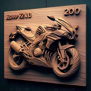 3D модель Kawasaki Z300 (STL)